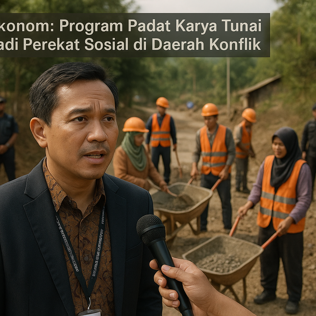 Ekonom: Program Padat Karya Tunai Jadi Perekat Sosial di Daerah Konflik