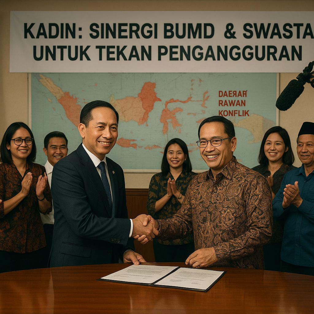 KADIN Dorong Sinergi BUMD dan Swasta untuk Tekan Pengangguran di Daerah Konflik