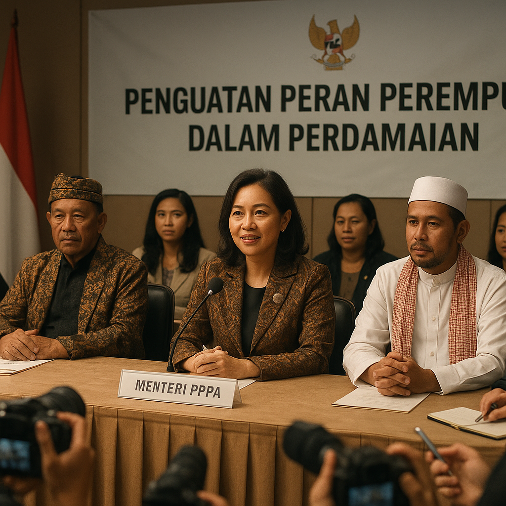 Menteri PPPA Ajak Tokoh Adat dan Agama Perkuat Peran Perempuan dalam Perdamaian