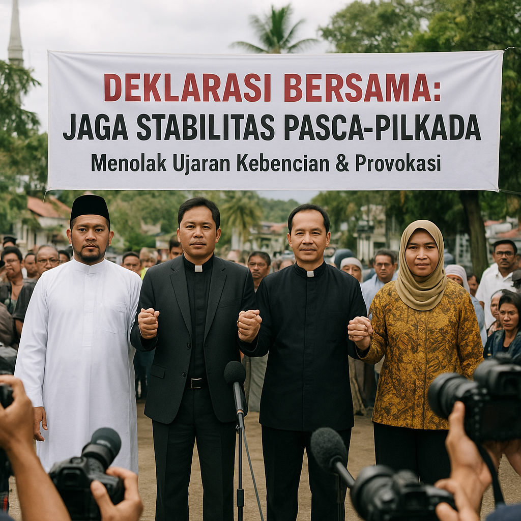 Forum Lintas Agama di Ambon Gelar Deklarasi Bersama Jaga Stabilitas Pasca-Pilkada