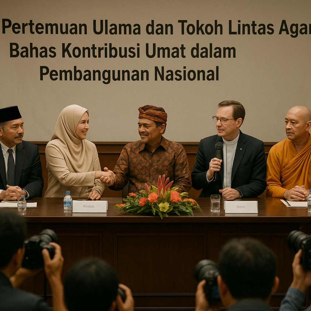 Pertemuan Ulama dan Tokoh Lintas Agama Bahas Kontribusi Umat dalam Pembangunan Nasional