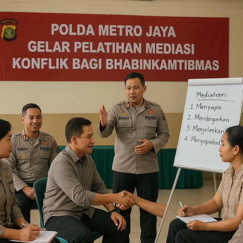 Polda Metro Jaya Gelar Pelatihan Mediasi Konflik bagi Bhabinkamtibmas