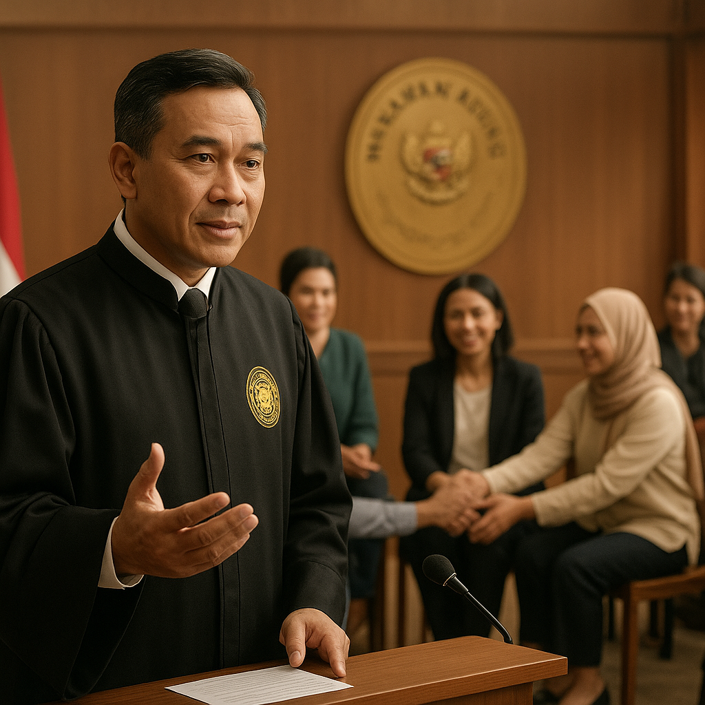 Ketua MA: Pengadilan Harus Jadi Rumah Perdamaian, Bukan Hanya Pencari Pemenang