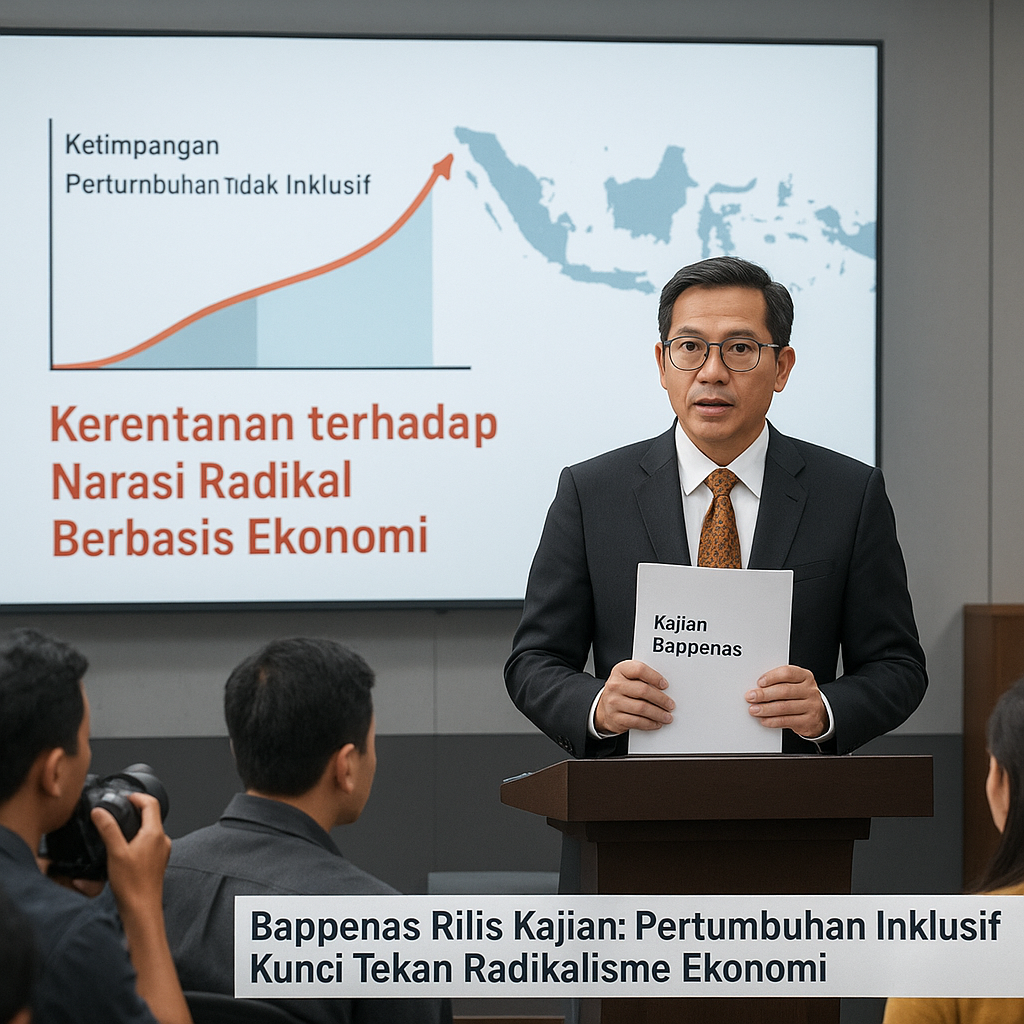Bappenas Rilis Kajian: Pertumbuhan Inklusif Kunci Tekan Radikalisme Ekonomi