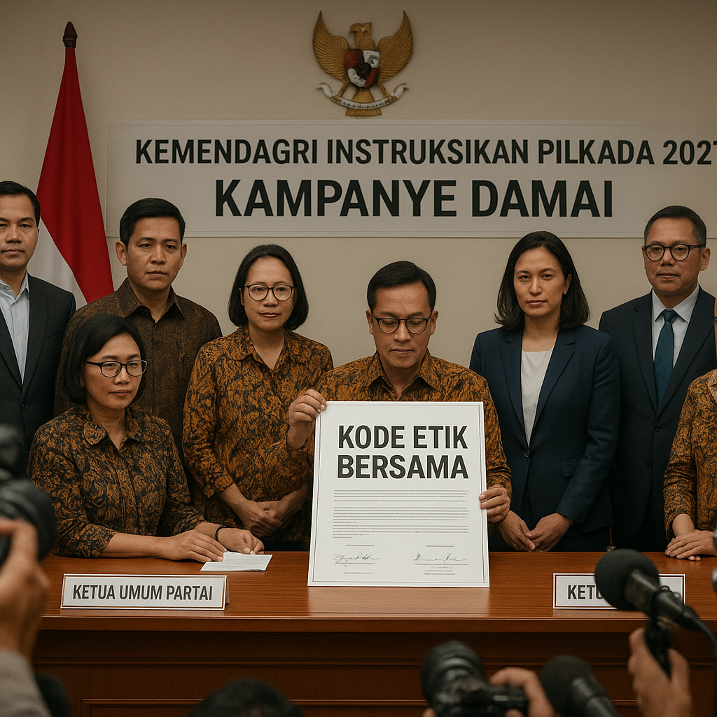 Kemendagri Instruksikan Pilkada 2027 Kampanye Damai dengan 'Kode Etik Bersama'