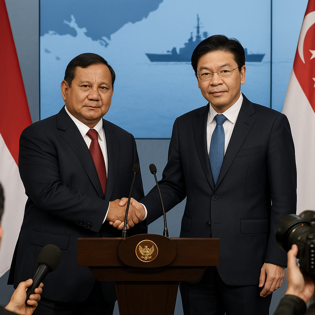 Prabowo dan Singapura Tegaskan Komitmen Jaga Perdamaian Kawasan serta Keamanan Selat Malaka