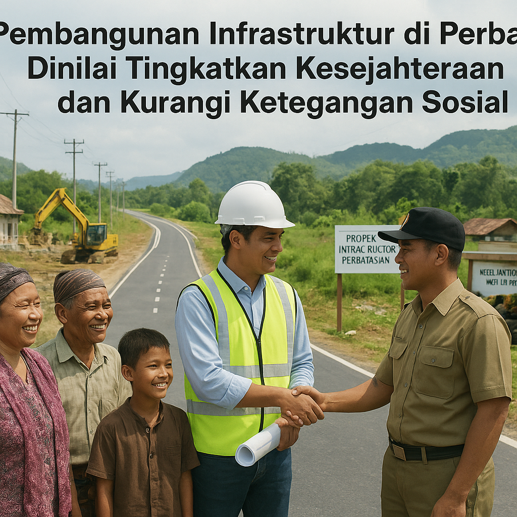 Pembangunan Infrastruktur di Perbatasan Dinilai Tingkatkan Kesejahteraan dan Kurangi Ketegangan Sosial