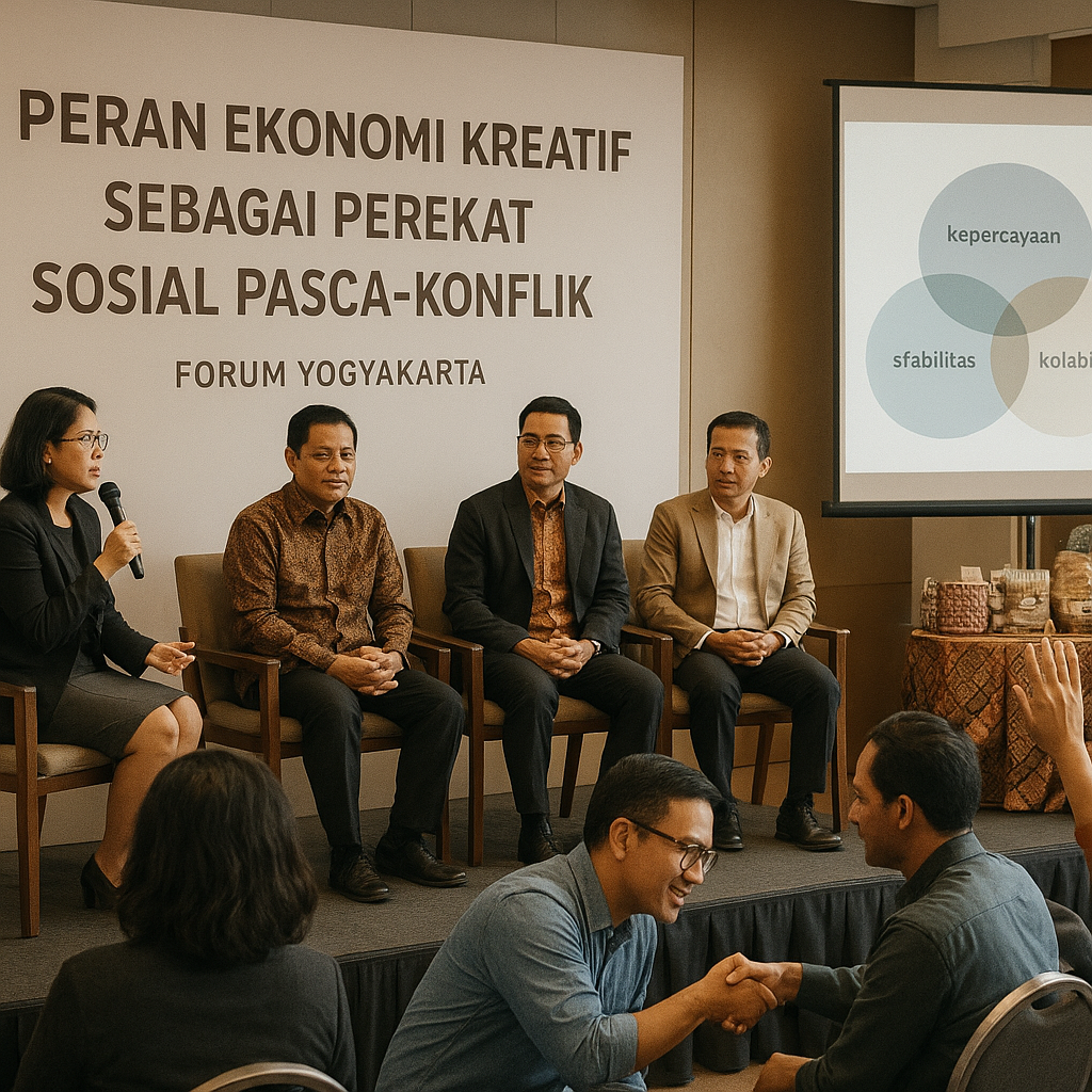 Peran Ekonomi Kreatif sebagai Perekat Sosial Pasca-Konflik Dibahas di Forum Yogyakarta