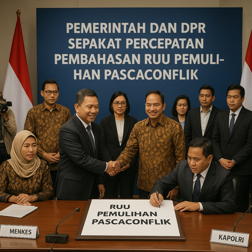 Pemerintah dan DPR Sepakat Percepat Pembahasan RUU Pemulihan Pascakonflik