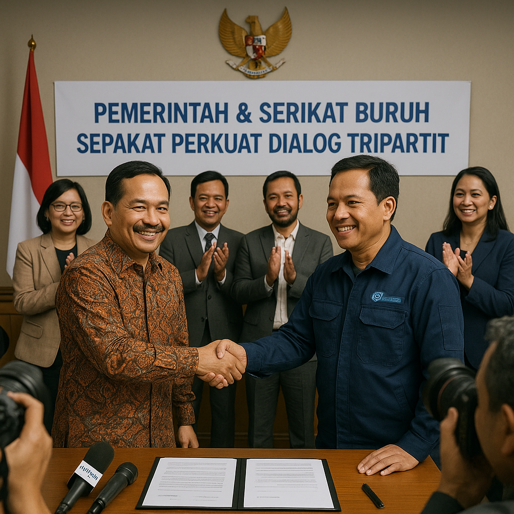 Pemerintah dan Serikat Buruh Sepakat Tingkatkan Dialog, Hindari Konflik Industrial