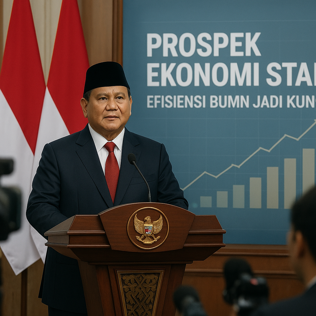 Presiden Prabowo Tegaskan Prospek Ekonomi Stabil di Tengah Ketidakpastian Global, Efisiensi BUMN Jadi Kunci