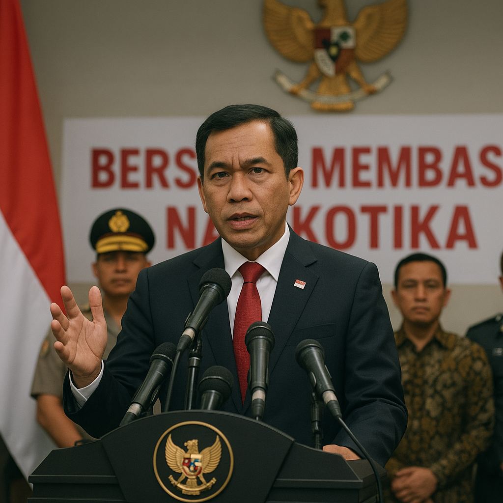 Menko Polkam Djamari Ajak Seluruh Elemen Bersatu Membasmi Peredaran Narkotika