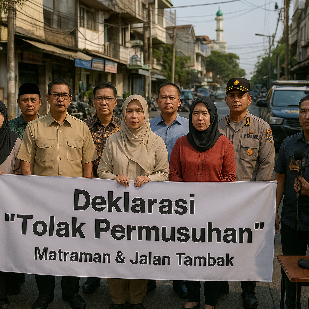Cegah Provokasi di Matraman dan Jalan Tambak, Warga Sepakat Bikin Deklarasi 'Tolak Permusuhan'