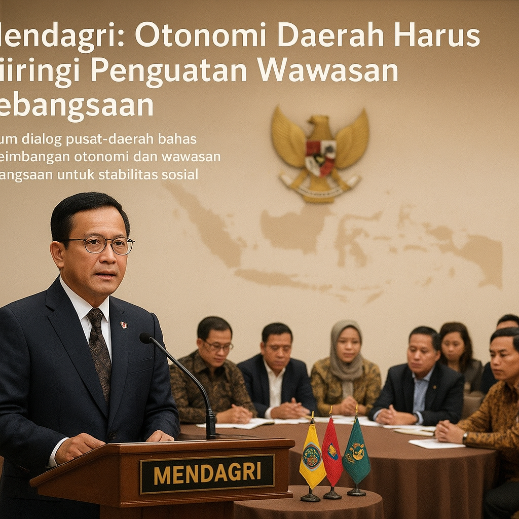 Mendagri: Otonomi Daerah Harus Diiringi Penguatan Wawasan Kebangsaan