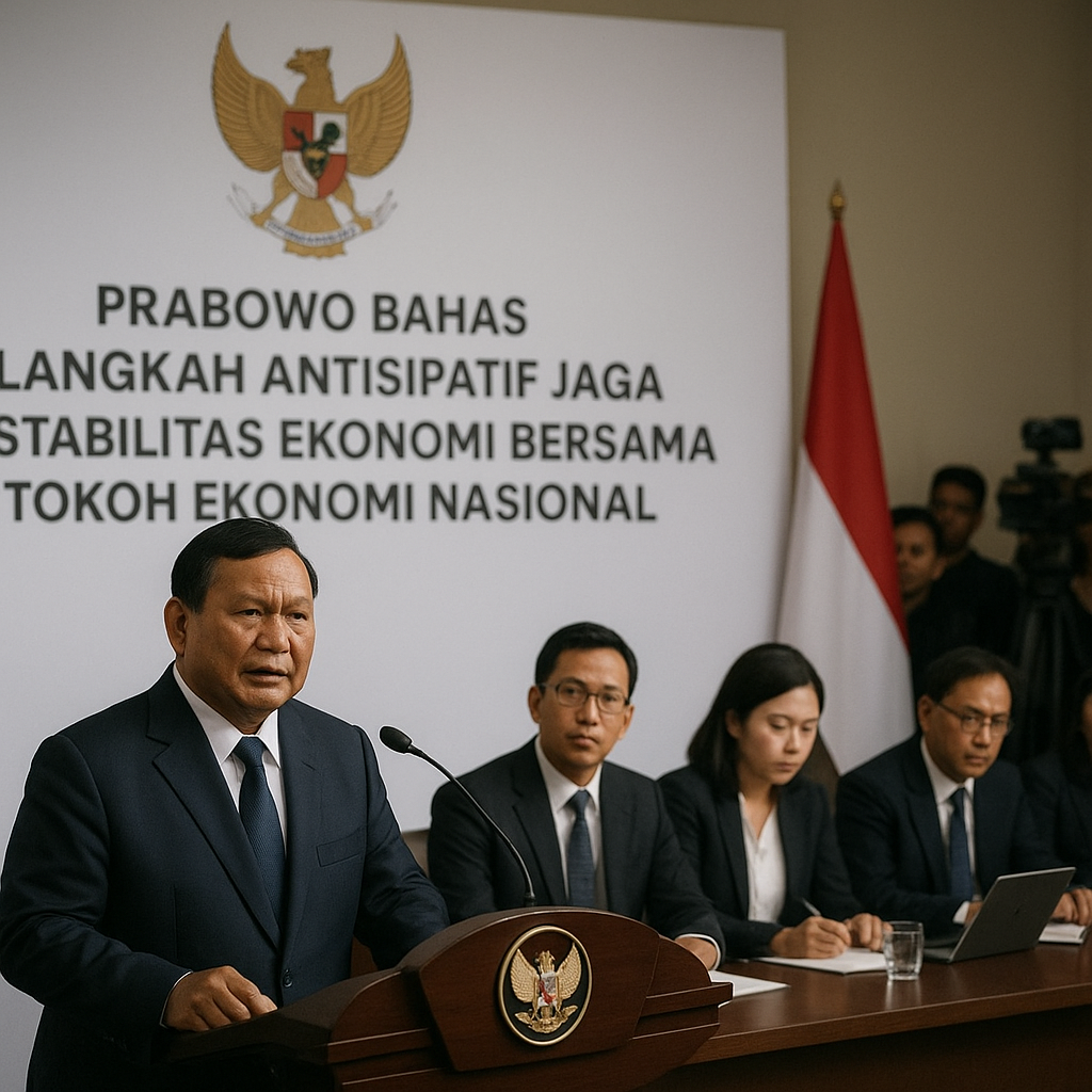 Prabowo Bahas Langkah Antisipatif Jaga Stabilitas Ekonomi Bersama Tokoh Ekonomi Nasional