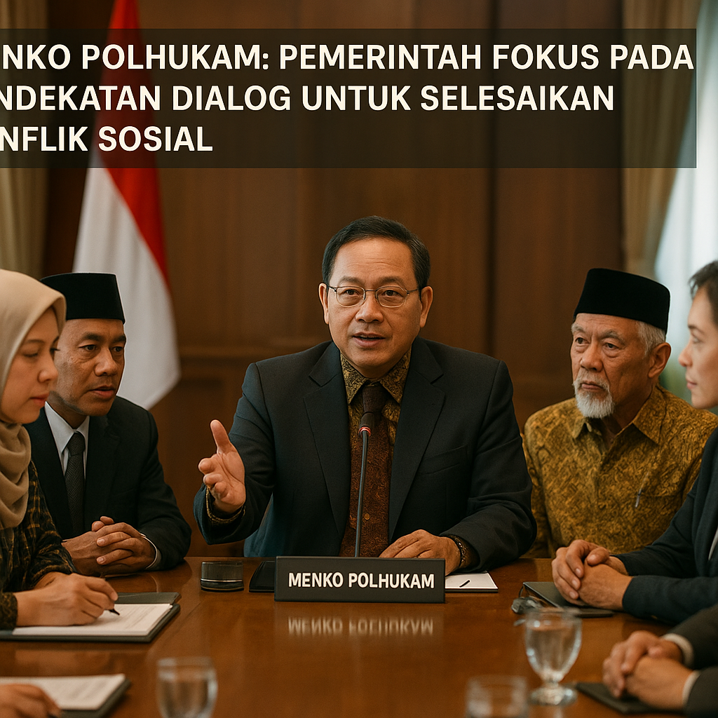 Menko Polhukam: Pemerintah Fokus pada Pendekatan Dialog untuk Selesaikan Konflik Sosial