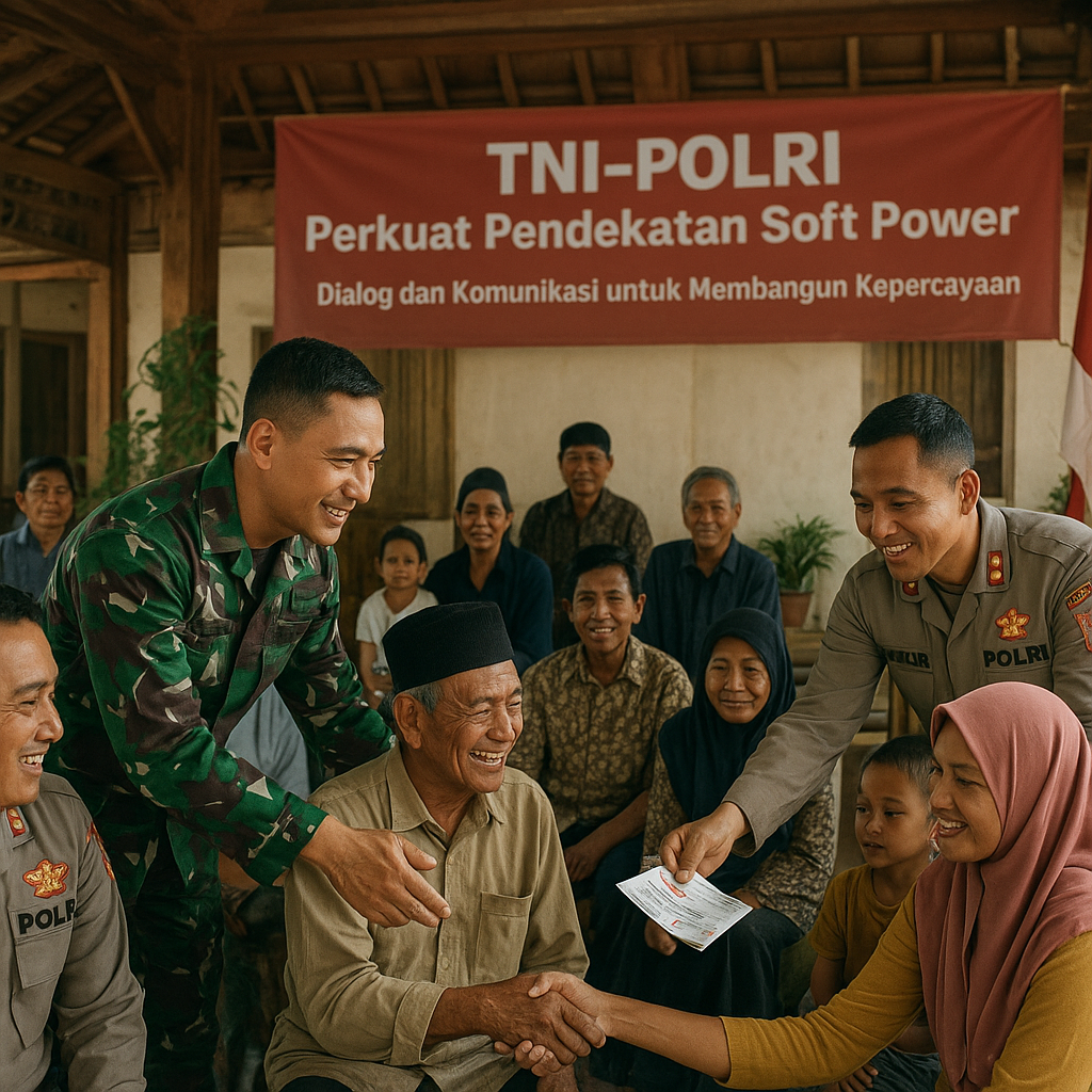 TNI-Polri Perkuat Pendekatan Soft Power dalam Menjaga Keamanan di Daerah Rawan
