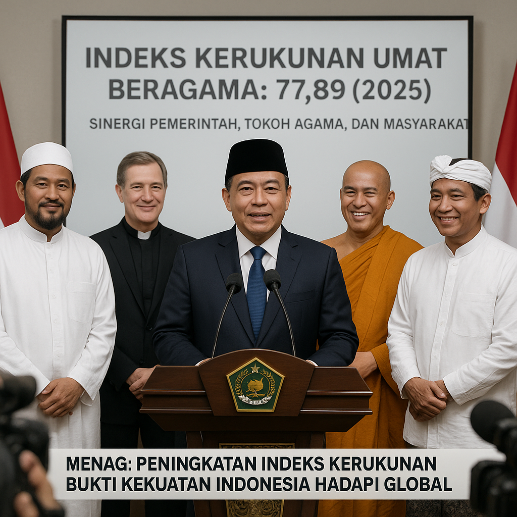 Menag: Peningkatan Indeks Kerukunan Bukti Kekuatan Indonesia Hadapi Global