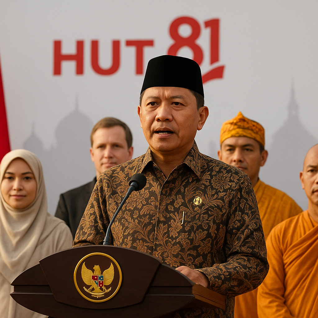 Menag: Kerukunan Umat Beragama Jadi Fondasi Indonesia Berdaulat, Adil, dan Makmur