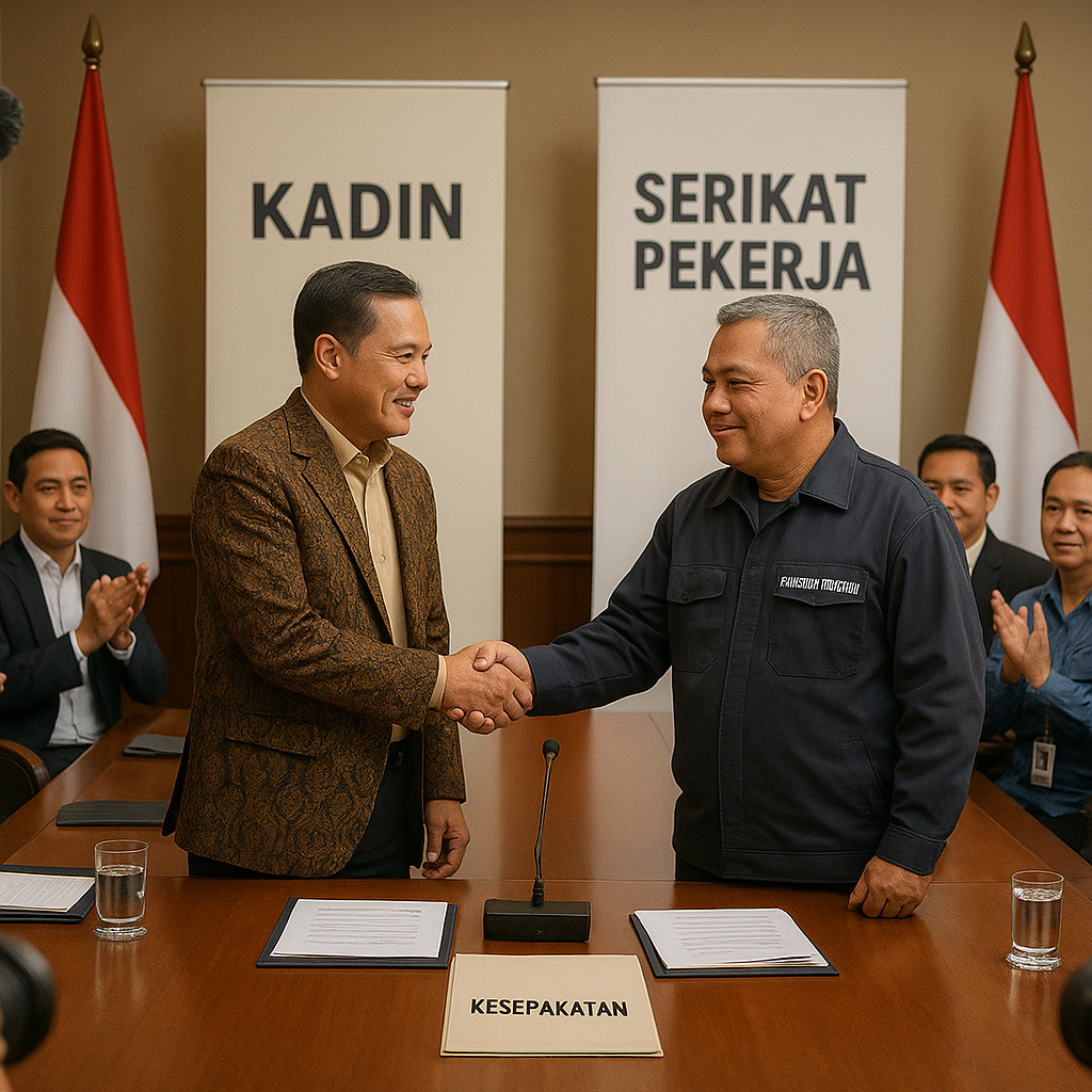 Kadin dan Serikat Pekerja Sepakat Tingkatkan Dialog Sosial untuk Jaga Iklim Investasi dan Kesejahteraan Bersama