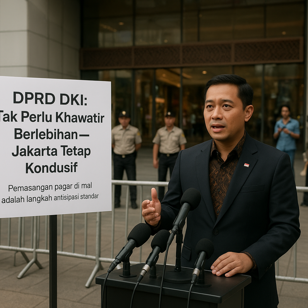 DPRD DKI soal Pagar Mal: Tak Perlu Khawatir Berlebihan, Jakarta Tetap Kondusif