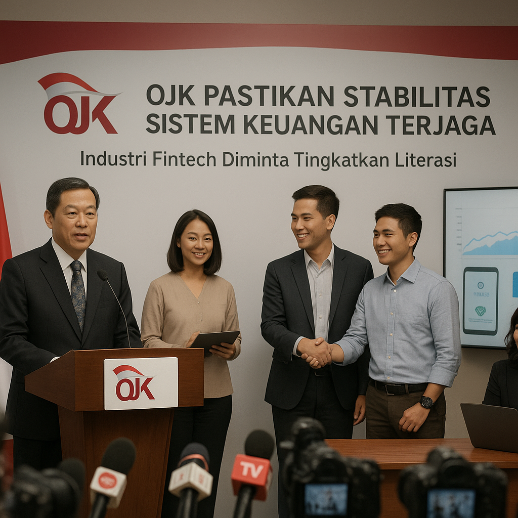 OJK Pastikan Stabilitas Sistem Keuangan Terjaga, Industri Fintech Diminta Tingkatkan Literasi