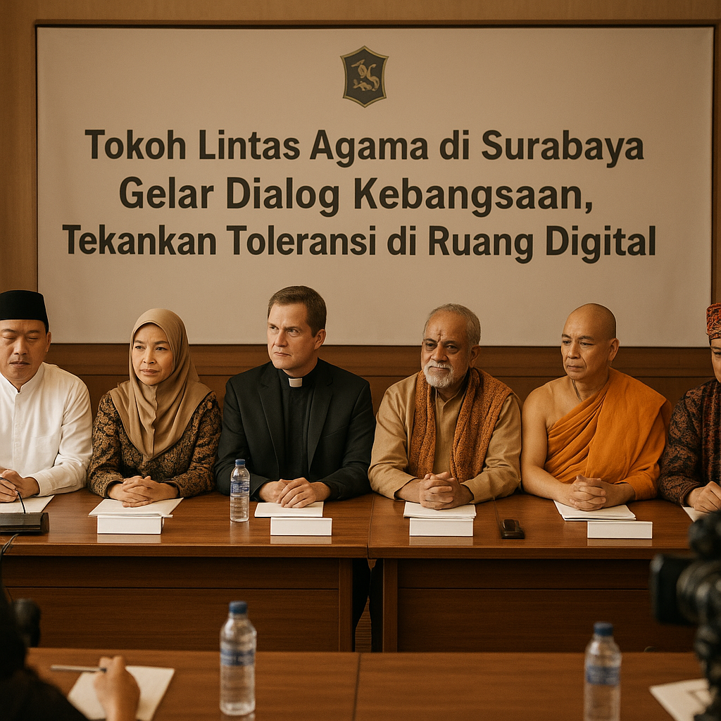 Tokoh Lintas Agama di Surabaya Gelar Dialog Kebangsaan, Tekankan Toleransi di Ruang Digital