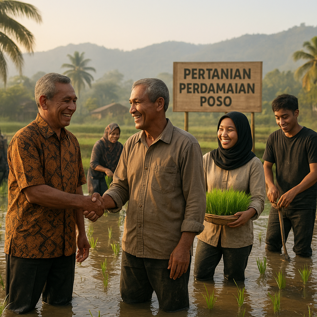 Mantan Tokoh Kelompok Berseteru di Poso Bersatu Dalam Proyek Pertanian Perdamaian