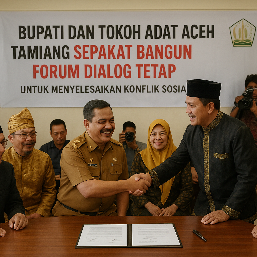 Bupati dan Tokoh Adat Aceh Tamiang Sepakat Bangun Forum Dialog Tetap