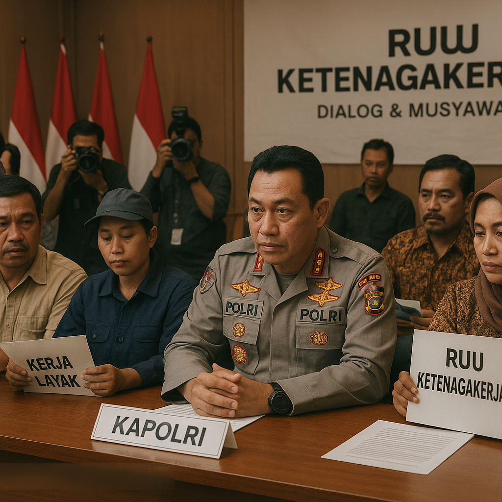 Kapolri Jembatani Aspirasi Buruh dalam Penyusunan RUU Ketenagakerjaan