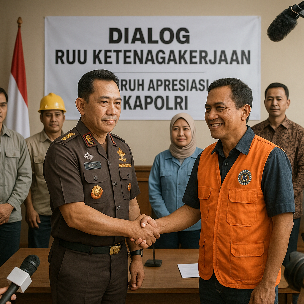 Buruh Apresiasi Kapolri Jembatani Dialog Terkait RUU Ketenagakerjaan