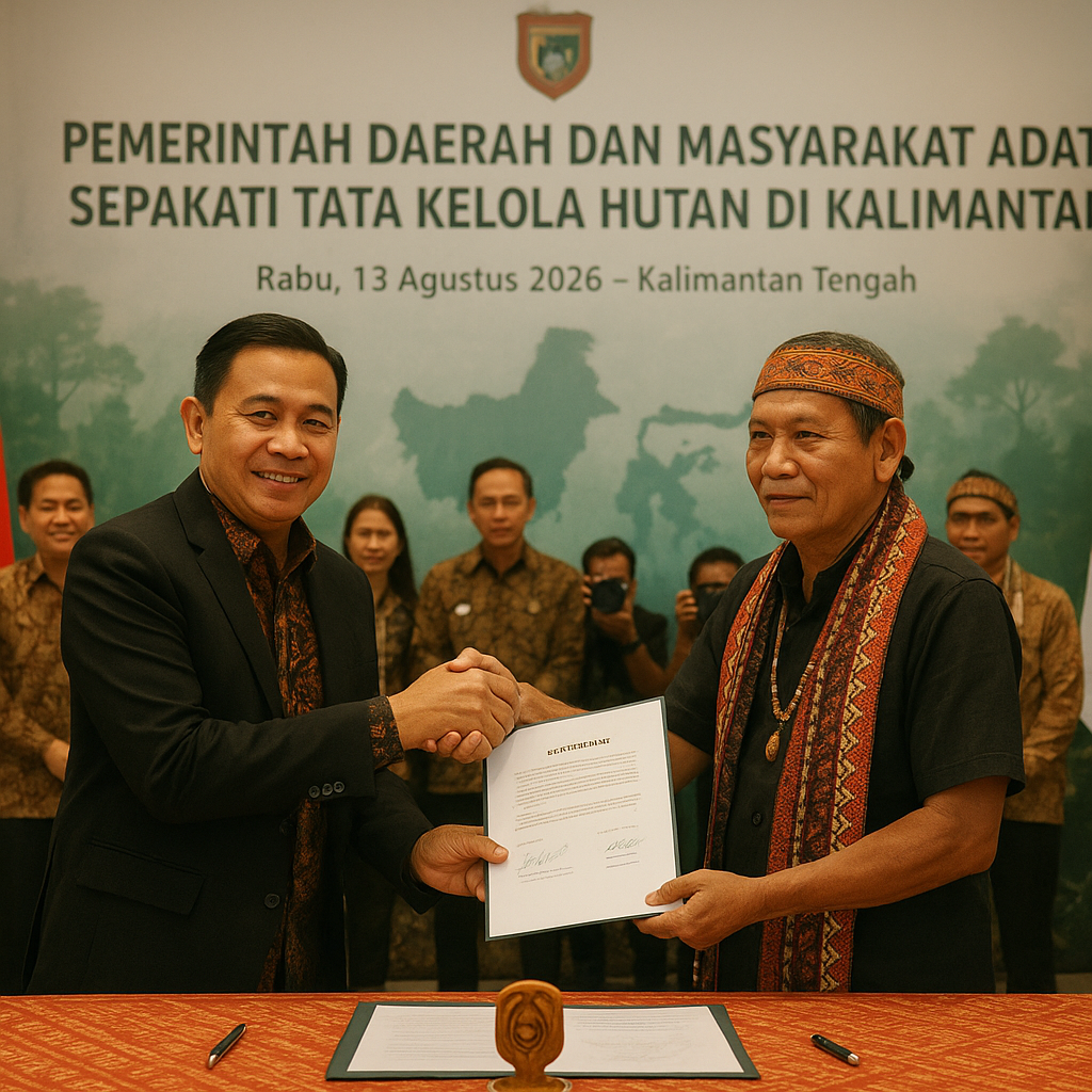 Pemerintah Daerah dan Masyarakat Adat Sepakati Tata Kelola Hutan di Kalimantan