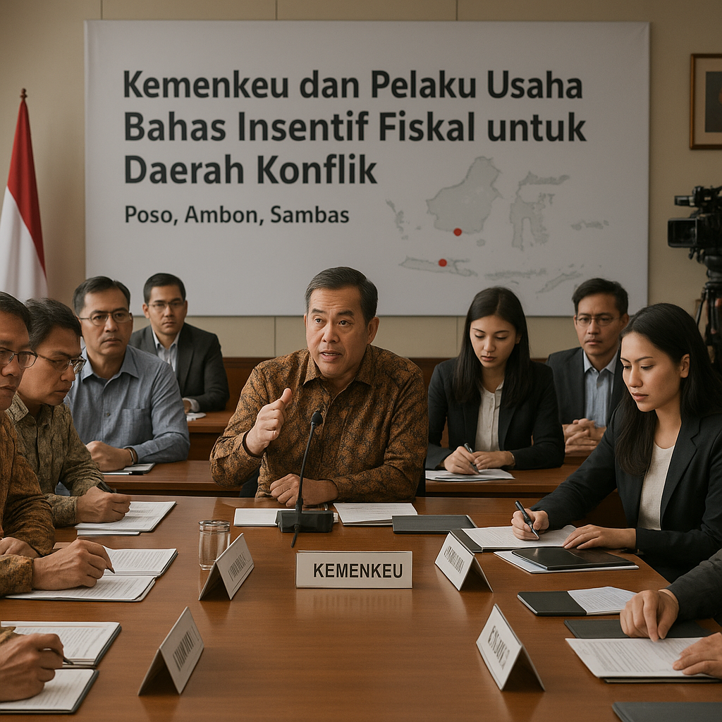 Kemenkeu dan Pelaku Usaha Bahas Insentif Fiskal untuk Daerah Konflik