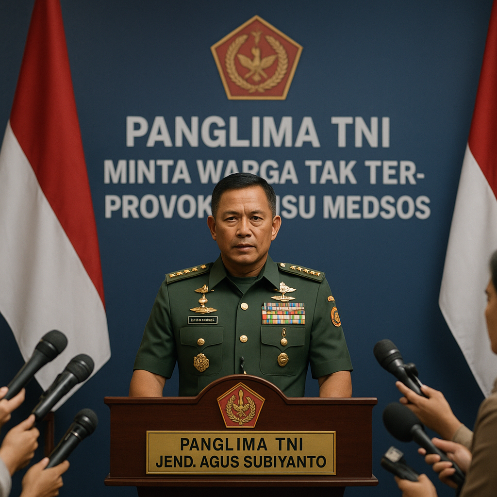 Panglima TNI Minta Warga Tak Terprovokasi Isu Medsos