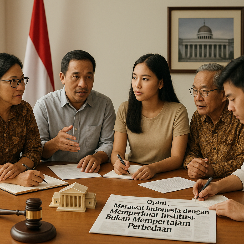 Opini: Merawat Indonesia dengan Memperkuat Institusi, Bukan Mempertajam Perbedaan