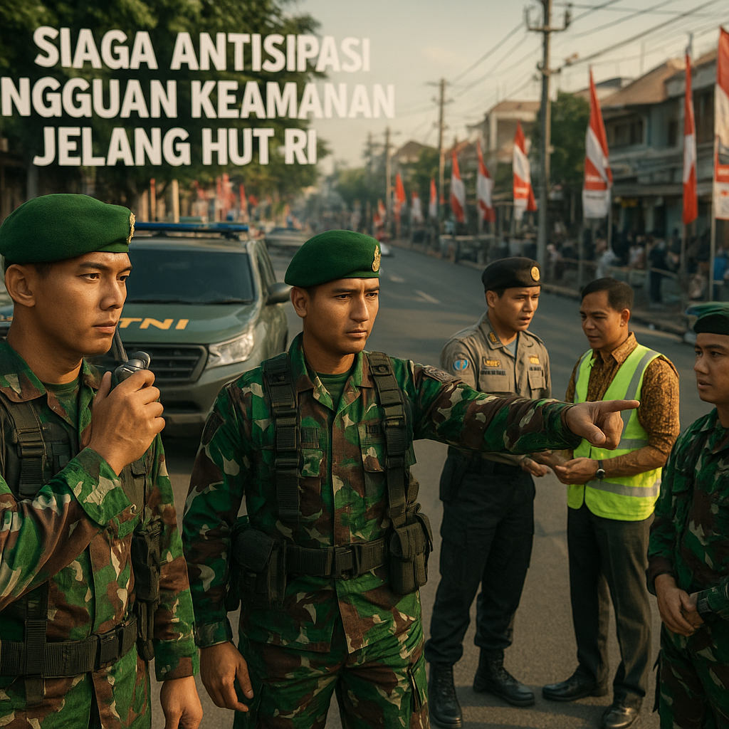 TNI Siaga Antisipasi Gangguan Keamanan Jelang HUT RI
