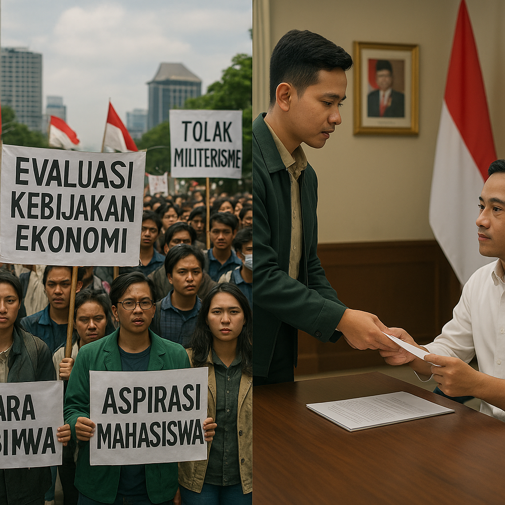 Demo Mahasiswa Berlanjut, Wakil Presiden Terima Aspirasi dalam Dialog Interaktif