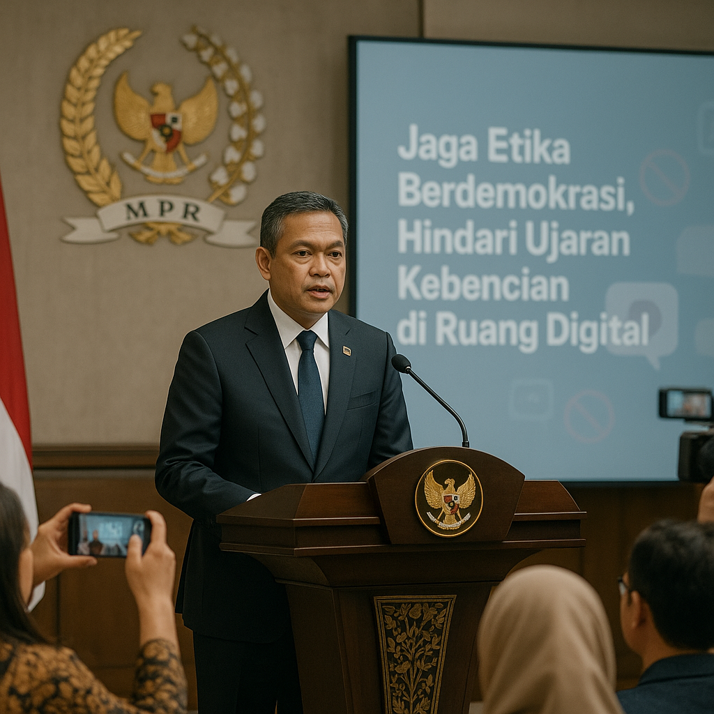 Ketua MPR Ajak Semua Pihak Jaga Etika Berdemokrasi dan Hindari Ujaran Kebencian di Ruang Digital