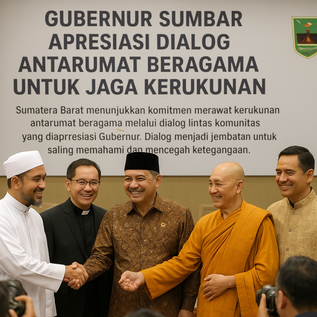 Gubernur Sumbar Apresiasi Dialog Antarumat Beragama untuk Jaga Kerukunan