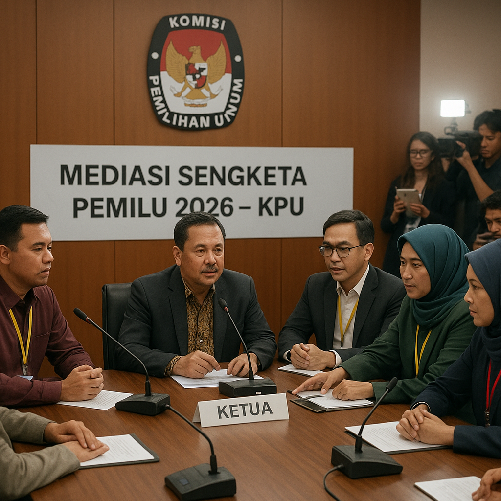 KPU Gelar Pertemuan Mediasi Antarparpol Terkait Sengketa Pemilu 2026