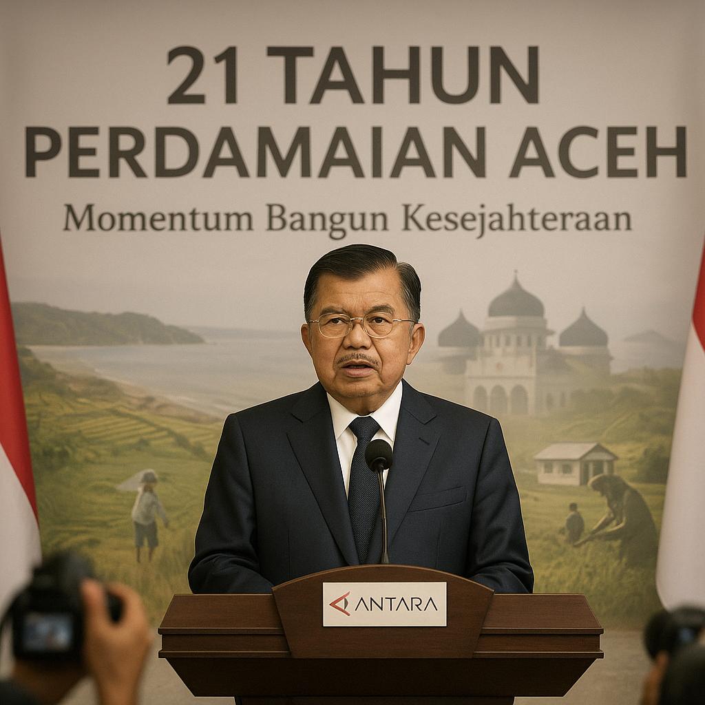 JK Tegaskan 21 Tahun Perdamaian Aceh Momentum Bangun Kesejahteraan