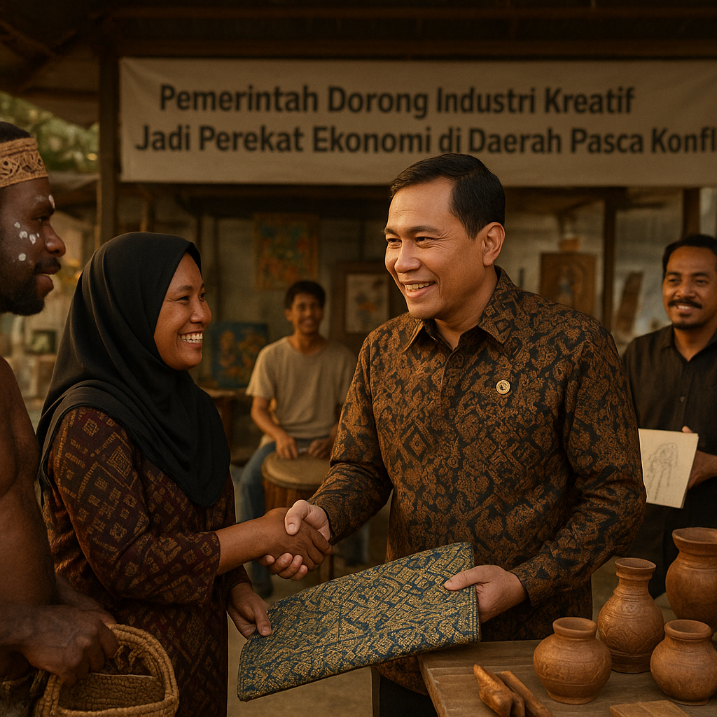 Pemerintah Dorong Industri Kreatif Jadi Perekat Ekonomi di Daerah Pasca Konflik
