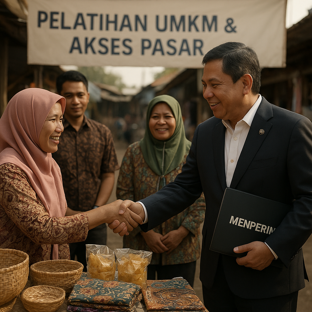 Ekonomi Sebagai Perekat Sosial, Menperin Dorong UMKM Masuk Pasar Daerah Konflik