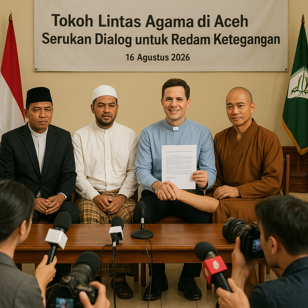 Tokoh Lintas Agama di Aceh Serukan Dialog untuk Redam Ketegangan Pasca-Peristiwa Penistaan Simbol