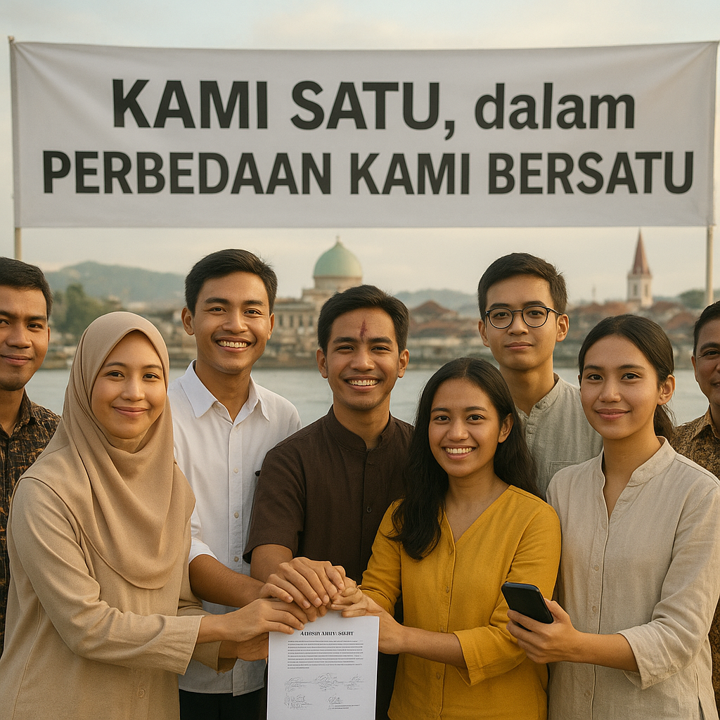 Forum Pemuda Lintas Iman Sepakati Deklarasi Damai di Ambon: 'Kami Satu, dalam Perbedaan Kami Bersatu'