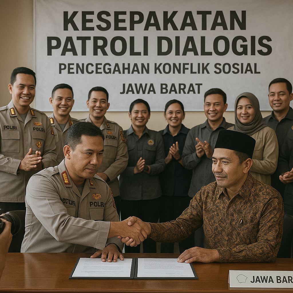 Polisi dan Ormas Sepakati Pencegahan Konflik Melalui Patroli Dialogis di Jawa Barat