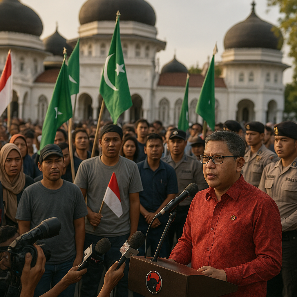 Peringatan Hari Damai Aceh Ricuh, Hasto PDIP: Aparat Harus Berkepala Dingin