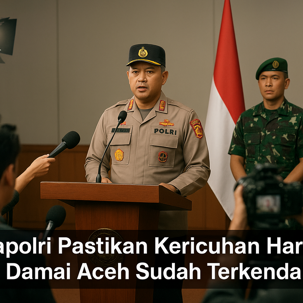 Kapolri Pastikan Kericuhan Hari Damai Aceh Sudah Terkendali