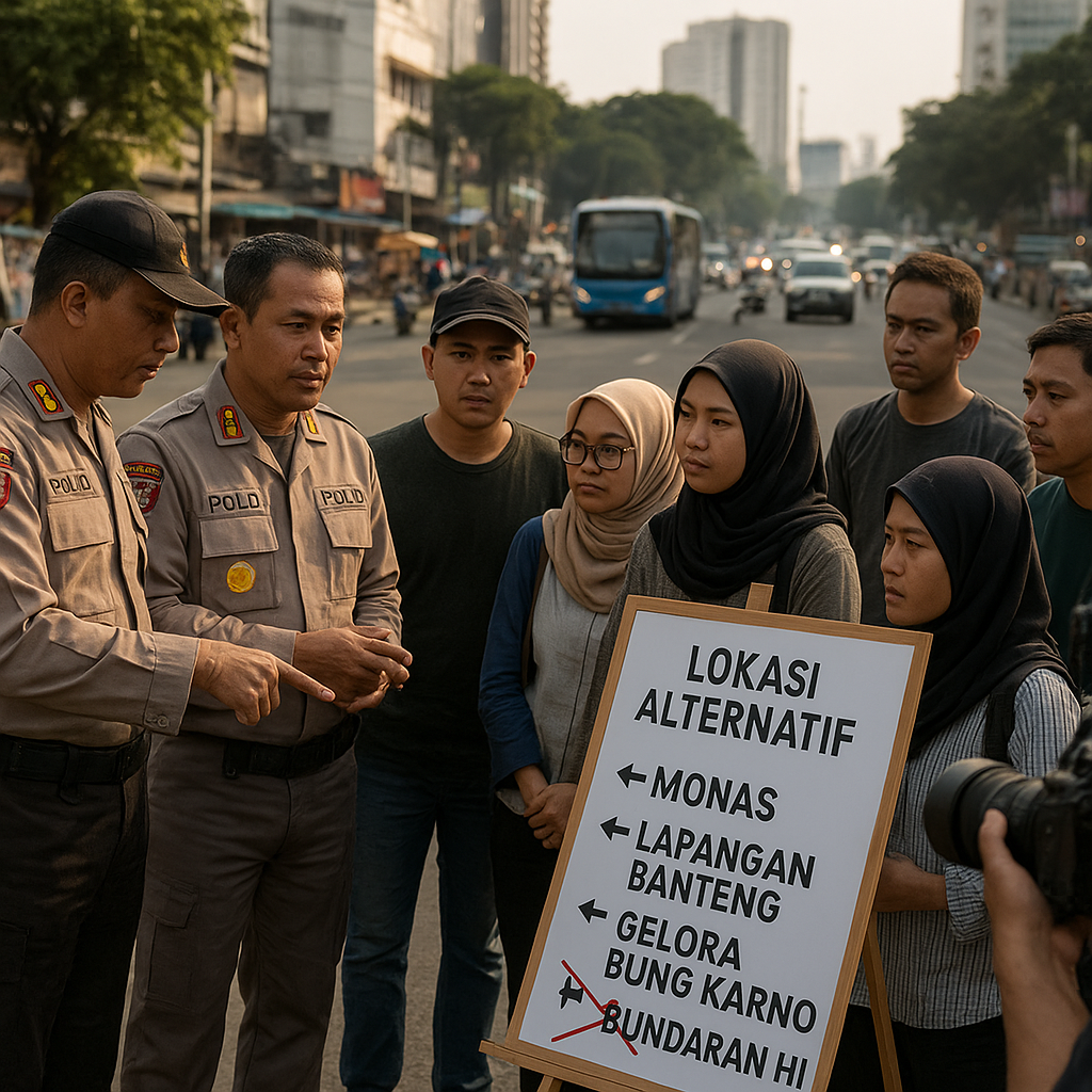 Polisi Sarankan Lokasi Alternatif untuk Demonstrasi di Jakarta