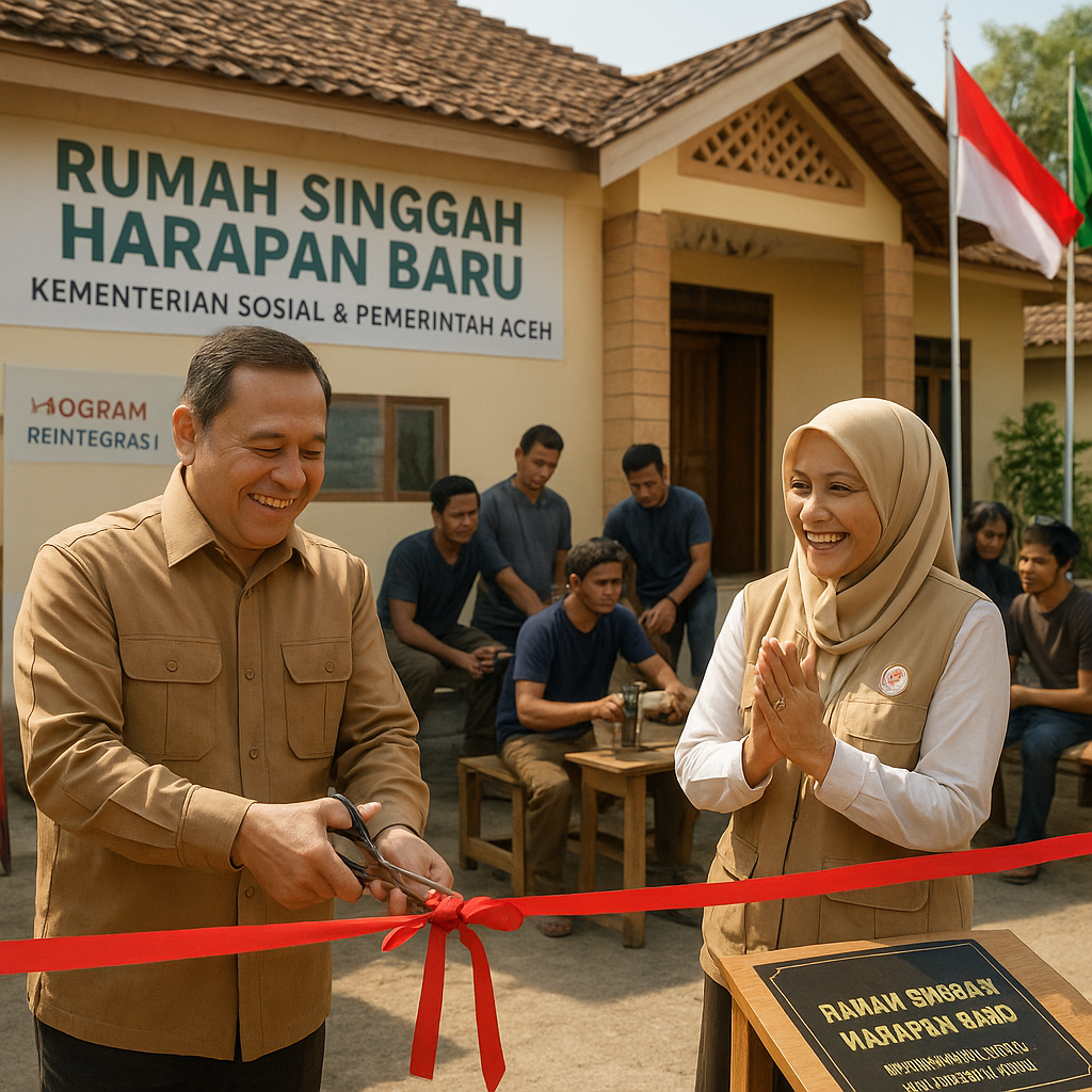 Kementerian Sosial Resmikan Rumah Singgah untuk Eks Kombatan di Aceh